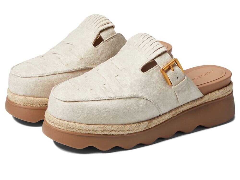 Aerosoles | Wyoming Sandals flatform Stone Taupe Fabric suede women’s size 9.5 M